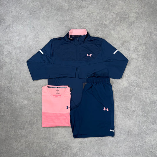 UNDER ARMOUR TECH UTILITY TRI-SET (NAVY/PINK)