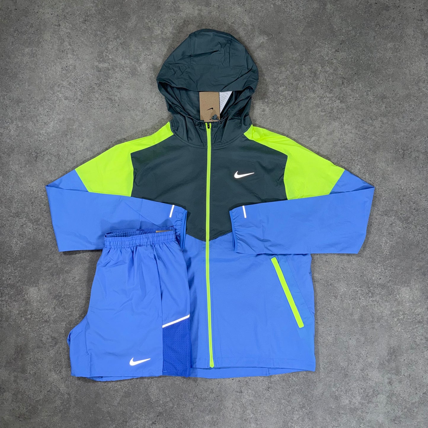 NIKE UV WINDRUNNER SET (VOLT/BLUE)