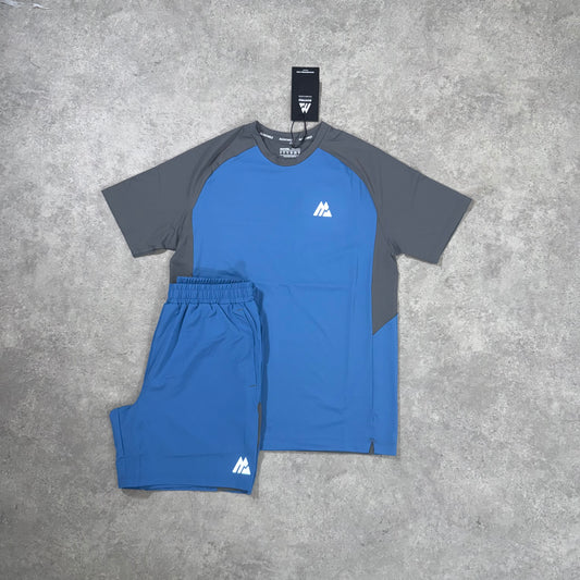 MONTIREX FORCE SHORT SET (GREY/BLUE)