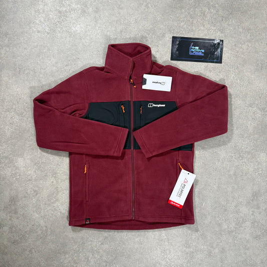 BERGHAUS PRISM GUIDE INTERACTIVE POLARTEC FLEECE JACKET (RED/BLACK)