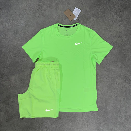 NIKE REPEL UV SHORT SET (LIME)