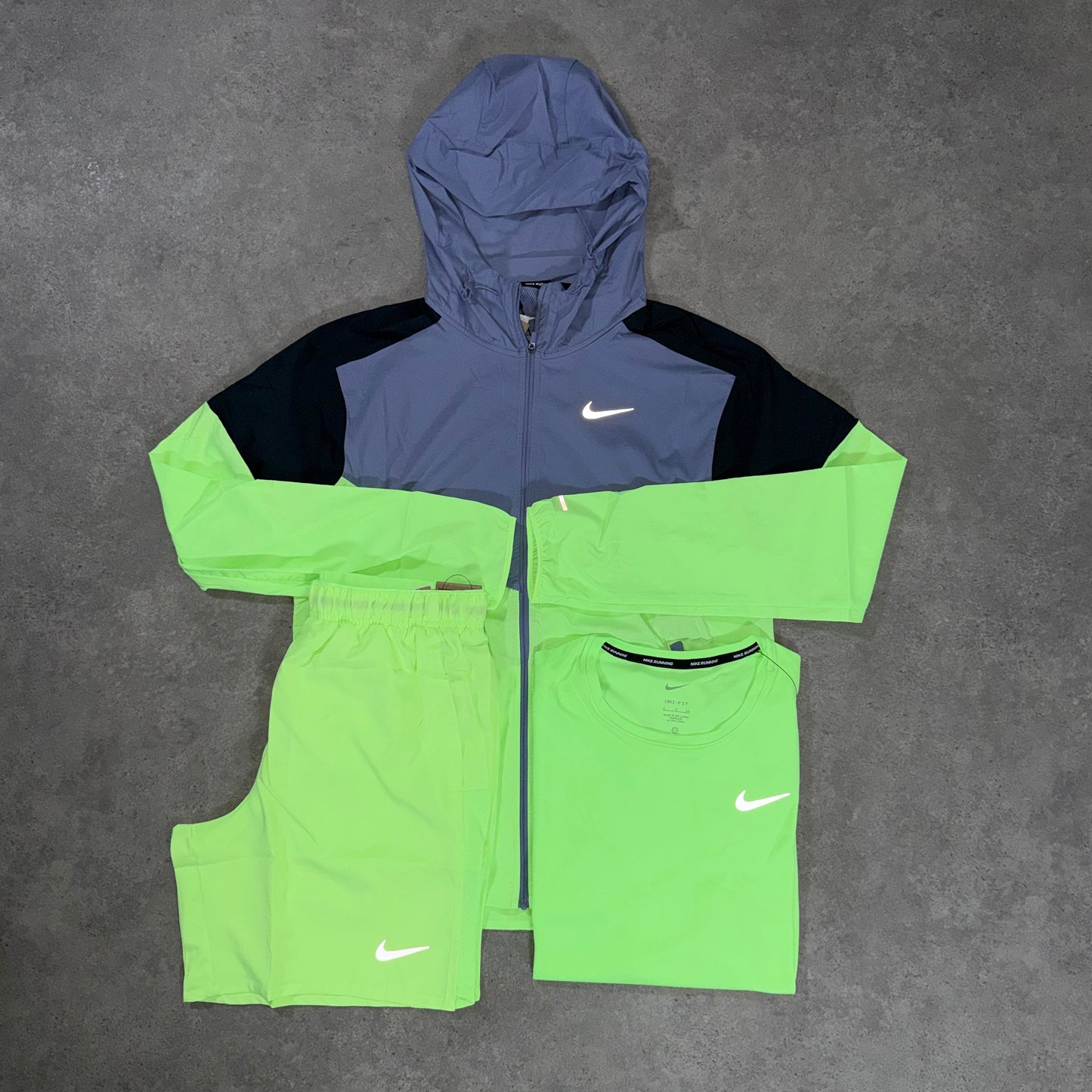 NIKE REPEL UV TRI-SET (LIME)