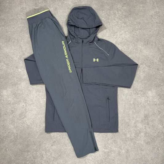 UNDER ARMOUR LAUNCH TRACKSUIT (MORPH GREEN/GREY)