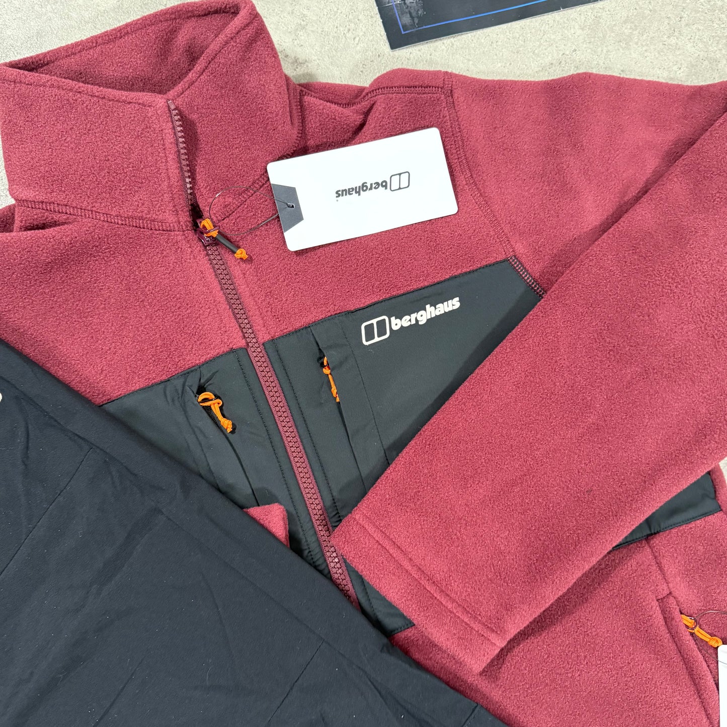 BERGHAUS PRISM GUIDE INTERACTIVE POLARTEC FLEECE JACKET (RED/BLACK)