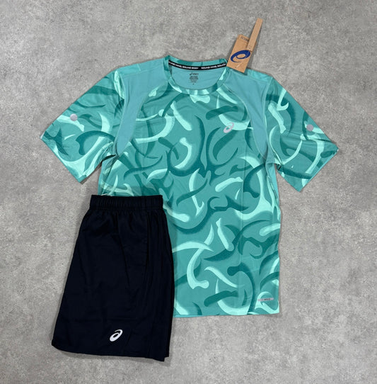 ASICS ROAD SHORT SET (GREEN)