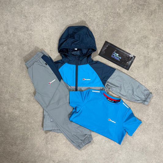 BERGHAUS JUNIOR WINDSHELL 3-PIECE TRACKSUIT (BLUE)
