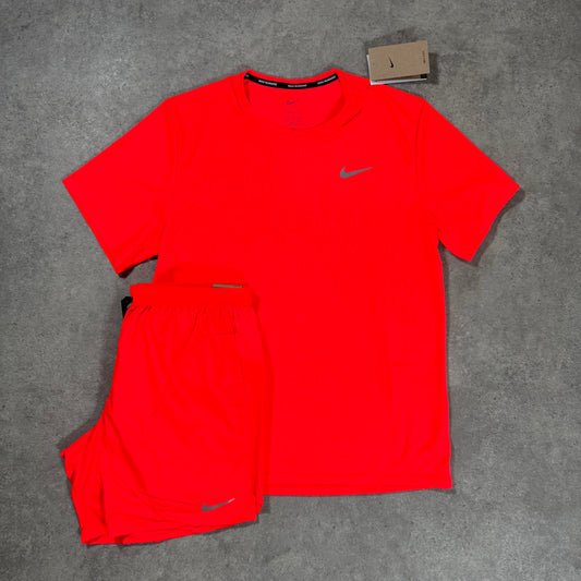 NIKE SHORT SET (FIRE RED)