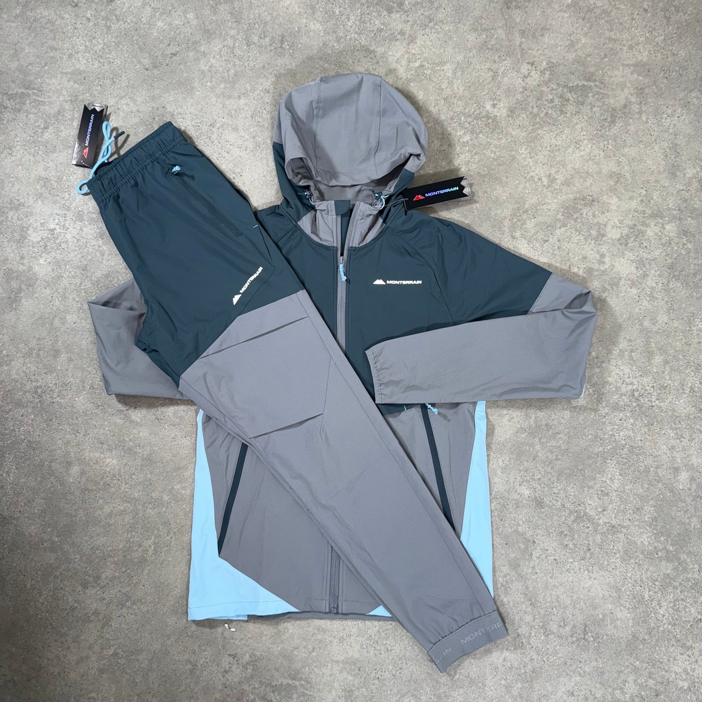 MONTERRAIN VAULT TRACKSUIT (GREY/BLUE)