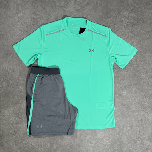UNDER ARMOUR TECH SHORT SET (MINT)