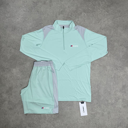 BERGHAUS TECH 1/4 ZIP SHORT SET (MINT)